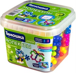 Конструктор JUNIOR "Молекулы" 70 деталей, ведерко М003/Т - фото 11269629