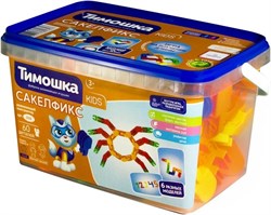 Конструктор KIDS «Сакелфикс» 60 деталей, ведерко 058/Т - фото 11269651