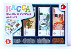 Игра обучающая "Касса. Монеты и купюры для игр" 03631/ДК - фото 11757232