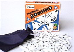 Игра настольная "Тройное домино" 02982/ДК - фото 11757852