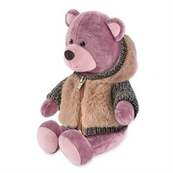 Мягкая Игрушка Ronny&Molly, Мишка Ронни в Меховом Худи, 21 см RM-R021-21 - фото 12056444