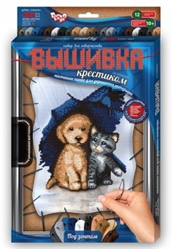 Набор для творчества "Вышивка крестиком по номерам" с рамкой VK-02-05 - фото 12059498