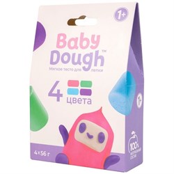 "BABY DOUGH": тесто для лепки в коробке, 4 цвета, №1 BD035 - фото 12084229