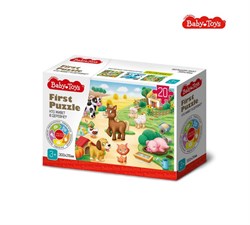 Пазл First Puzzle "Кто живет в Деревне" (20 эл) Baby Toys 04189/ДК - фото 12084329