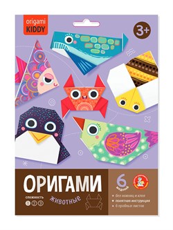 Набор для творчества. Оригами "Животные" 05039/ДК - фото 12084545