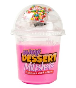 Слаймы с товарным знаком "Slime" Slime Dessert Milkshake розовый SLM136 - фото 12157531