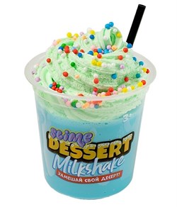 Слаймы с товарным знаком "Slime" Slime Dessert Milkshake голубой SLM139 - фото 12157548