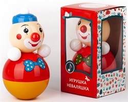 Неваляшка "Клоун", 22 см 6C-003/K - фото 7297382