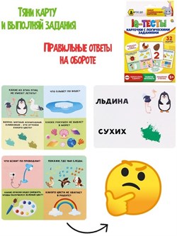 Развивающие карточки "IQ Тесты" ИН-0842/РК - фото 7302255