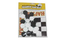 Игра настольная "Шашки-нарды"(с полем) 00023/Г - фото 7302739