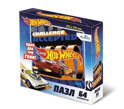 Пазл 64 Элемента, Hot Wheels "На старт! Внимание! Марш!" 06859/О - фото 7303098