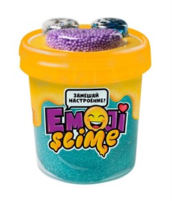 Игрушка в наборе модели "Slime Emoji" 120 мл, голубой S130-78 - фото 7305072