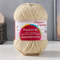 Пряжа "Деревенька" 100% шерсть 170м/100гр (166 суровый) С7376445 - фото 7932669