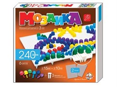 Мозаика d10, d15/6 цветов/240 элементов/2 поля, в коробке 00983/ДK