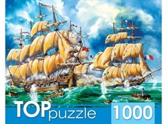 TOPpuzzle. ПАЗЛЫ 1000 элементов "Битва кораблей" XTП1000-2175/PK