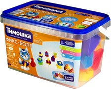 Конструктор KIDS «Фикс-Болт» 30 деталей, ведерко 053/Т