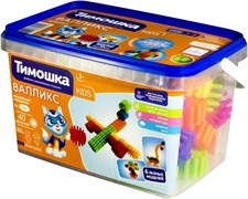 Конструктор KIDS «Валликс» 40 деталей, ведерко 046/Т