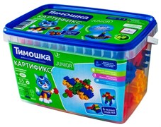 Конструктор JUNIOR "Картификс" 55 деталей, ведерко 087/Т