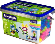 Конструктор JUNIOR «Молекулы» 140 деталей, ведерко 035/Т