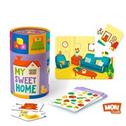 Игровой набор "Мой дом": пазлы и карточки с заданиями, тубус 200102