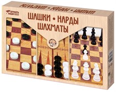 Игра настольная "Шашки, Нарды, Шахматы" 03872/ДK