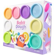 Тесто для лепки BabyDough, набор 8 цветов, пастельные BD021