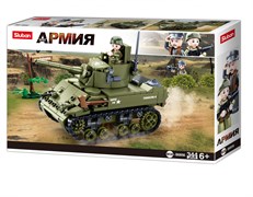 Конструктор "Армия. Танк" 344 детали M38-B0856