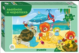 Мозаика "puzzle" maxi 24 "Львёнок и Черепаха (new)" 70017/РС