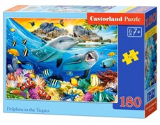 Puzzle-180 "Дельфины в тропиках" B-018468