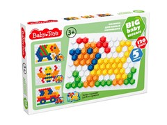 Мозаика шестигранная d25/5 цв (120 эл) Baby Toys 05023/ДК