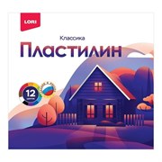 Пластилин Классика, 12 цветов, по 20 гр., без европодвеса Плк-004/LR