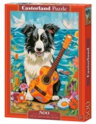 Puzzle-500 "Колли, гитара и море" B-54008