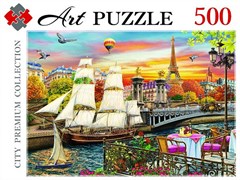 Artpuzzle. ПАЗЛЫ 500 элементов. ПАРУСНИК В ПАРИЖЕ Ф500-3895/РК