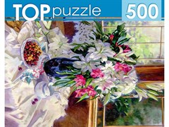 TOPpuzzle. ПАЗЛЫ 500 элементов. РУКТП500-3193 С.ГОРЯЧЕВА. ЛИЛИИ НА ТЕРРАСЕ РУКТП500-3193/РК