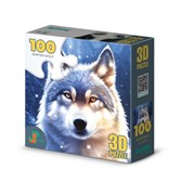 3D Puzzle-100 "Зимний волк" PR16014