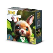 3D Puzzle-100 "Кролик в зеленом жабо" PR16019