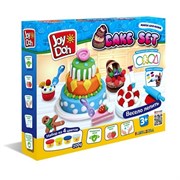 Масса для лепки, набор CAKE SET - ТОРТИКИ, 4 баночки с тестом (4 х 50г.) CAKE-200 pot