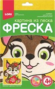 Фреска. Картина из песка "Белочка с цветком" Пз/ф-016/LR