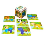 Пазлы МАКСИ "Животные Африки" 24 эл Baby Toys 04690/ДК