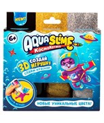 Aqua Slime: набор для изготовления фигурок из цветного геля, золото-серебро AQ007