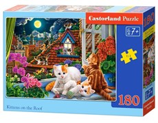 Puzzle-180 "Котята на крыше" В-018499