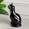 Копилка "Кот сидячий", чёрная, покрытие глазурь, керамика, 30 см C827599