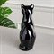 Копилка "Кот сидячий", чёрная, покрытие глазурь, керамика, 30 см C827599