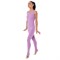 Комбинезон гимнастический на лямках, лосины с вырезом, р. 40, цвет фиалковый С6302572